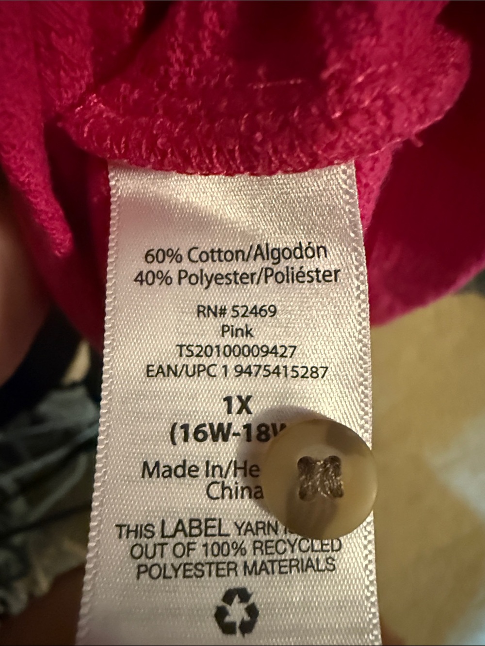Terra & Sky blouse pink with button detail - Picture 5 of 5